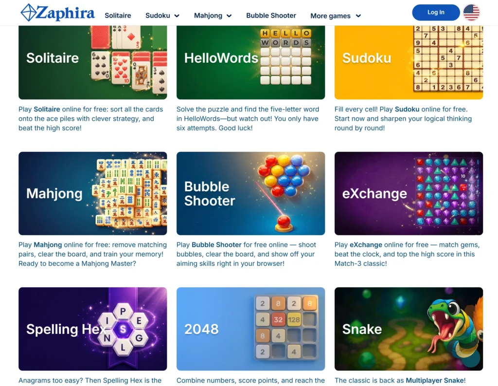 Zaphira Games Review: A Free Browser Gaming Hub for Casual Players