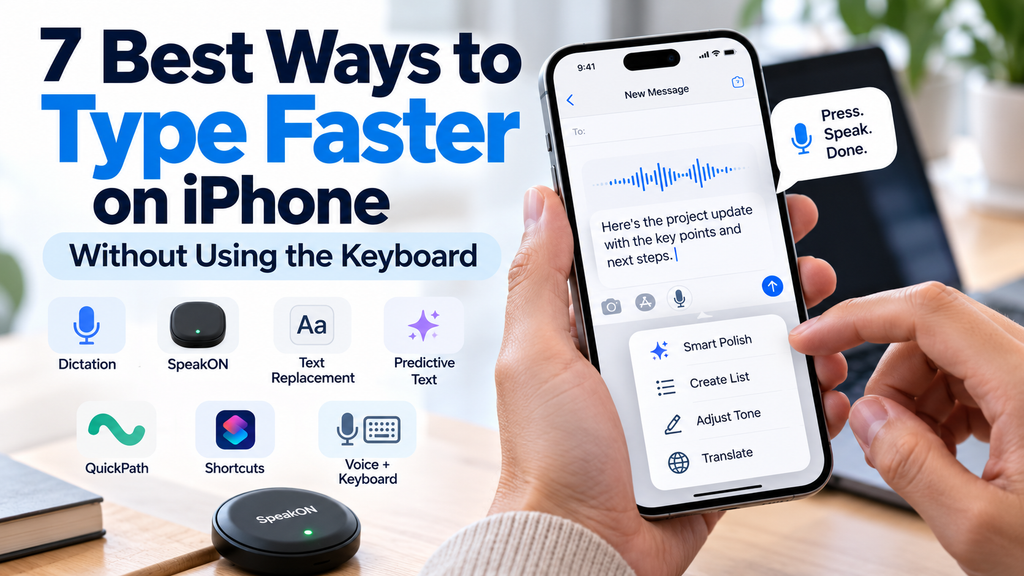 7 Best Ways to Type Faster on iPhone Without Using the Keyboard