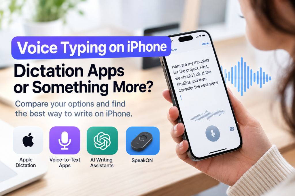 Voice Typing vs Dictation Apps: What’s the Best Way to Write on Your iPhone?